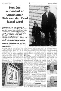 Lees meer over het artikel Hoe één onderduiker verzetsman Dirk van den Dool fataal werd