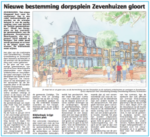 Lees meer over het artikel Nieuwe bestemming dorpsplein Zevenhuizen gloort