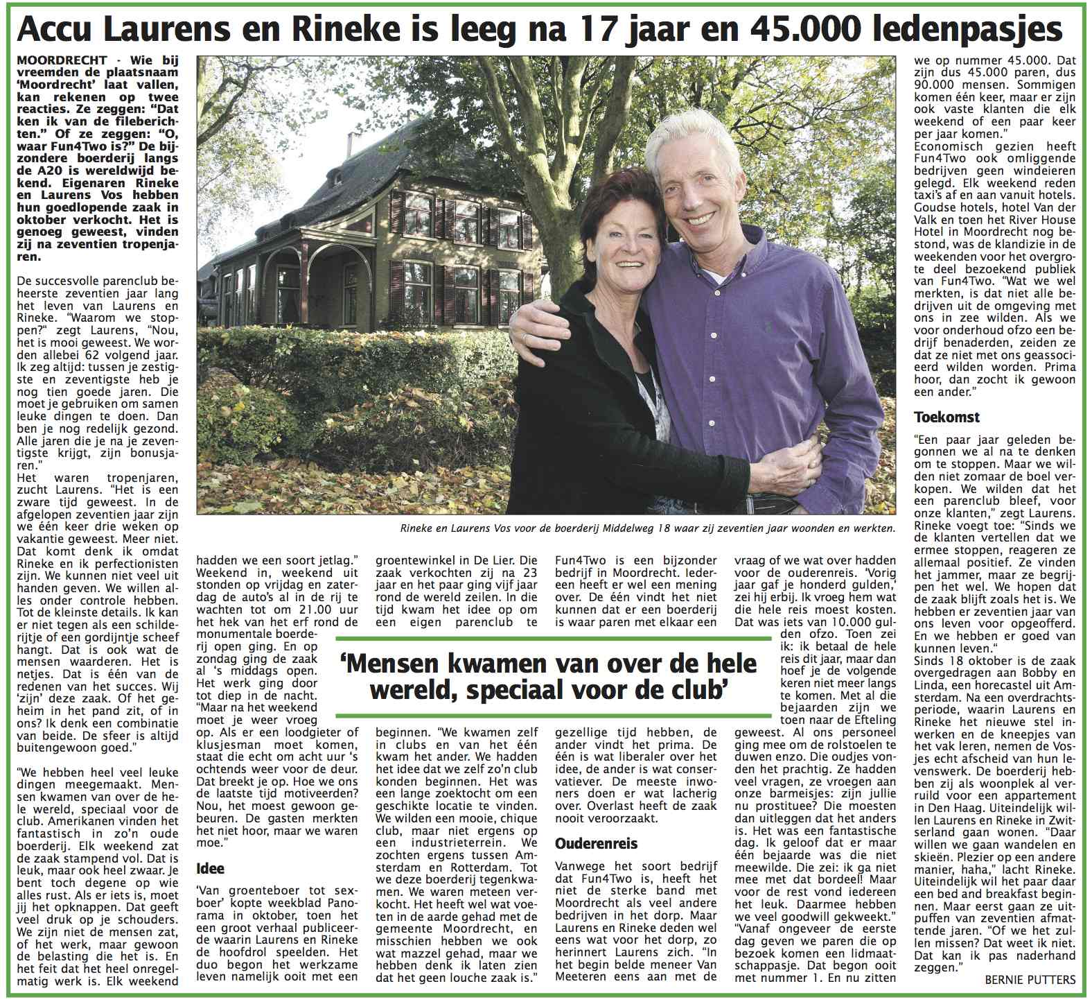 Je bekijkt nu Accu Laurens en Rineke is leeg, na 17 jaar en 45.000 ledenpasjes…