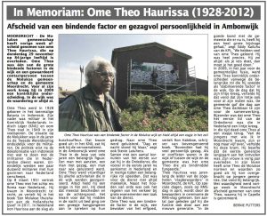 Lees meer over het artikel In Memoriam: ‘ome’ Theo Haurissa