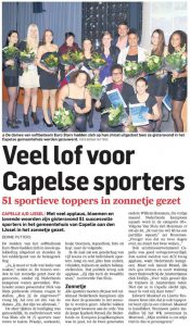 Lees meer over het artikel Veel lof voor Capelse sporters